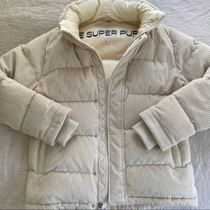 Nwot Tna Corduroy Super Puff In Birch 